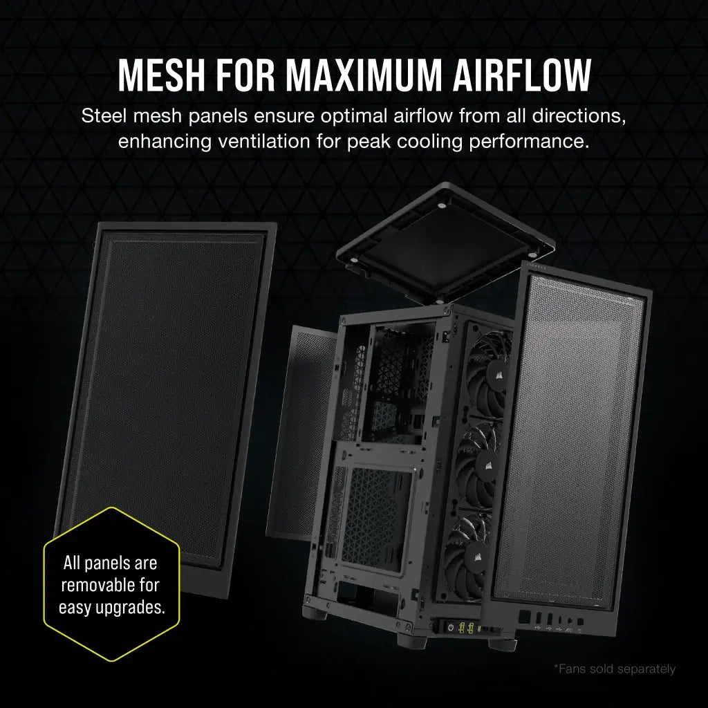 Corsair 2000D Airflow Mini-Itx Mid Tower Cabinet Black (CC-9011244-WW) – TechCure India
