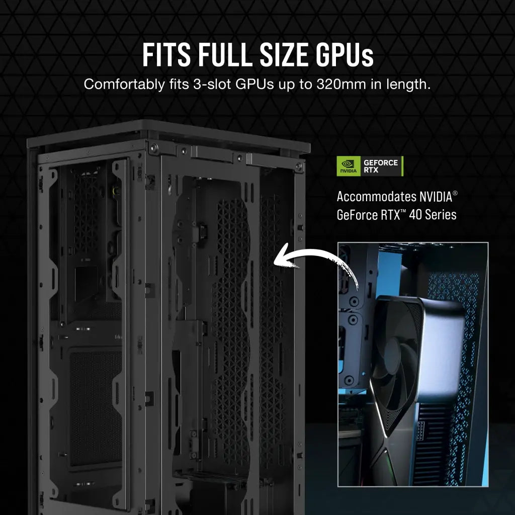 Corsair 2000D Airflow Mini-Itx Mid Tower Cabinet Black (CC-9011244-WW) – TechCure India