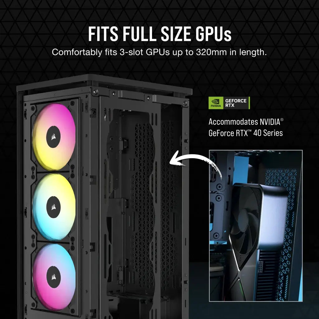 Corsair 2000D Rgb Airflow Mini-Itx Mid Tower Cabinet Black (CC-9011246-WW) – TechCure India
