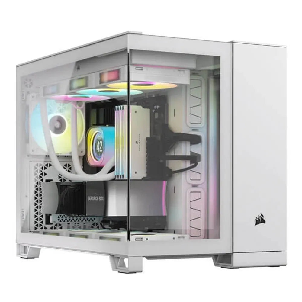 CORSAIR 2500X MATX Mid Tower Dual Chamber Cabinet (White) – TechCure India