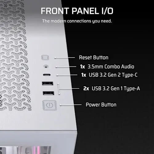 Corsair 3500X RS-R ARGB White E-ATX Mid Tower Cabinet (CC-9011323-WW) – TechCure India