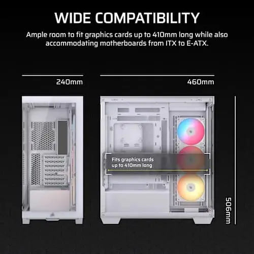 Corsair 3500X RS-R ARGB White E-ATX Mid Tower Cabinet (CC-9011323-WW) – TechCure India