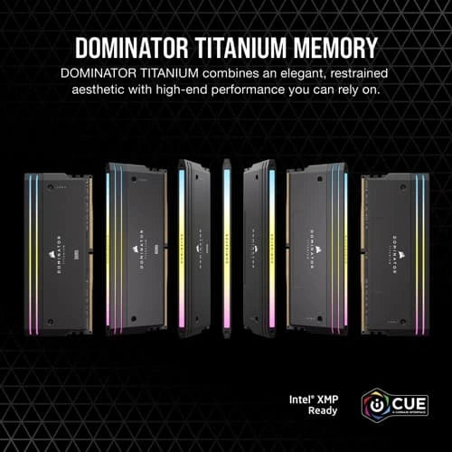 CORSAIR Dominator Titanium RGB 64GB (32GB x 2) 6600MHz CL32 DDR5 RAM – TechCure India