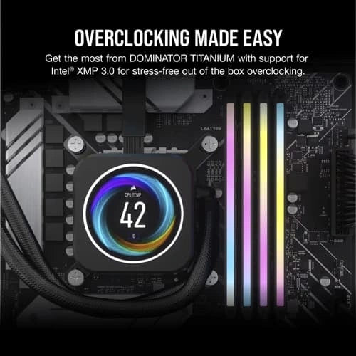 CORSAIR Dominator Titanium RGB 64GB (32GB x 2) 6600MHz CL32 DDR5 RAM – TechCure India