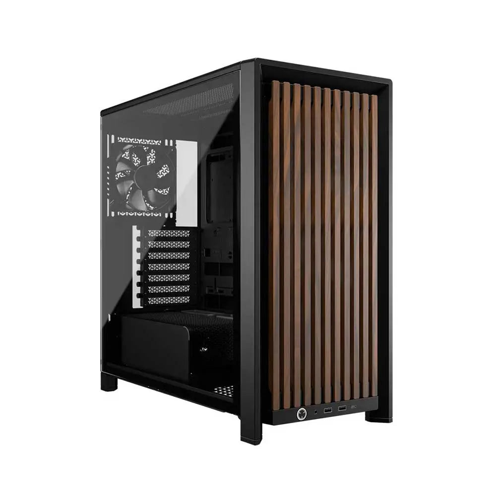 Corsair Frame 4000D Wood RS Module Mid Tower Cabinet Black/Walnut (CC-9011340-WW) – TechCure India