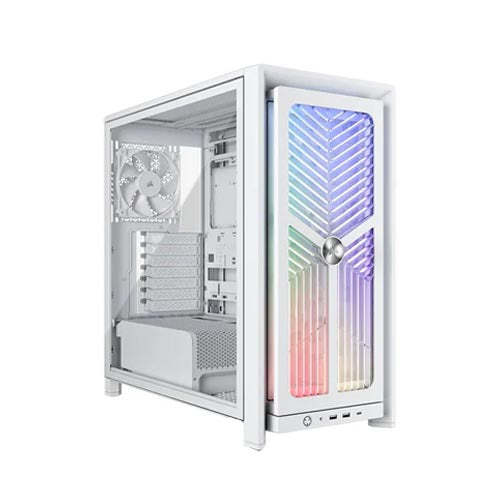 Corsair Frame 4000X RS RGB White Mid Tower Tempered Glass PC Cabinet CC-9011303-WW – TechCure India
