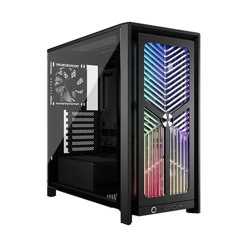 CORSAIR Frame 4000X RS ARGB EATX Mid Tower Cabinet ( Black ) – TechCure India