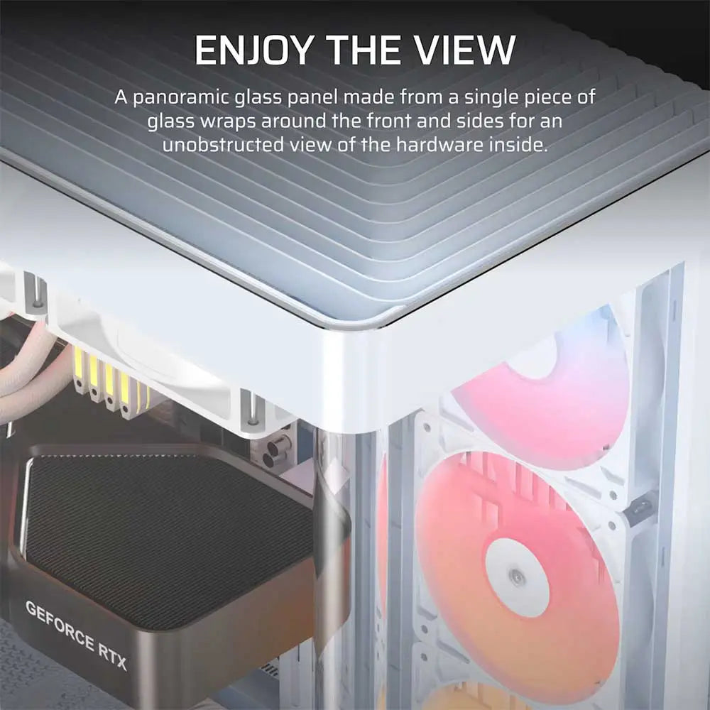 Corsair Frame 4500X RS-R ARGB Panoramic Glass Mid-Tower E-ATX Cabinet White (CC-9011315-WW) – TechCure India