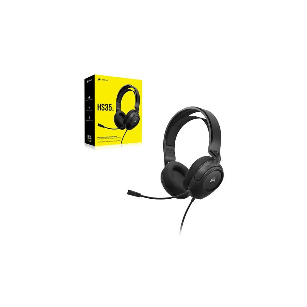 Corsair HS35 v2 Multiplatform Gaming Headset — Carbon – TechCure India