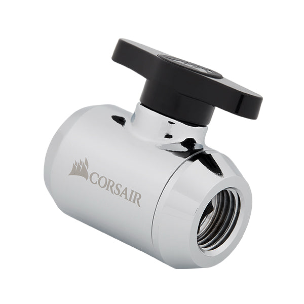 Corsair Hydro X Series XF Ball Valve (Chrome)