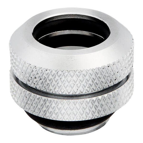 Corsair Hydro X Series XF Hardline 12mm OD Fitting Four Pack (Chrome) – Model CX-9052000-WW – TechCure India