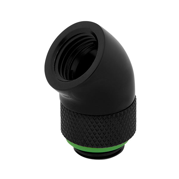 Corsair Hydro X Series XF Hardline 45° Rotary Adapter Twin Pack (Black) – TechCure India