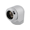 Corsair Hydro X Series XF Hardline 90° 14mm OD Fitting Twin Pack (Chrome) – TechCure India
