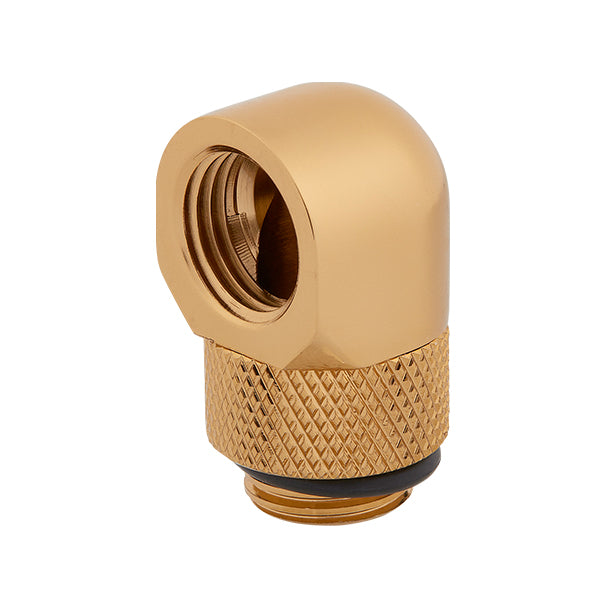 Corsair Hydro X Series XF Hardline 90° Rotary Adapter Twin Pack (Gold) – TechCure India