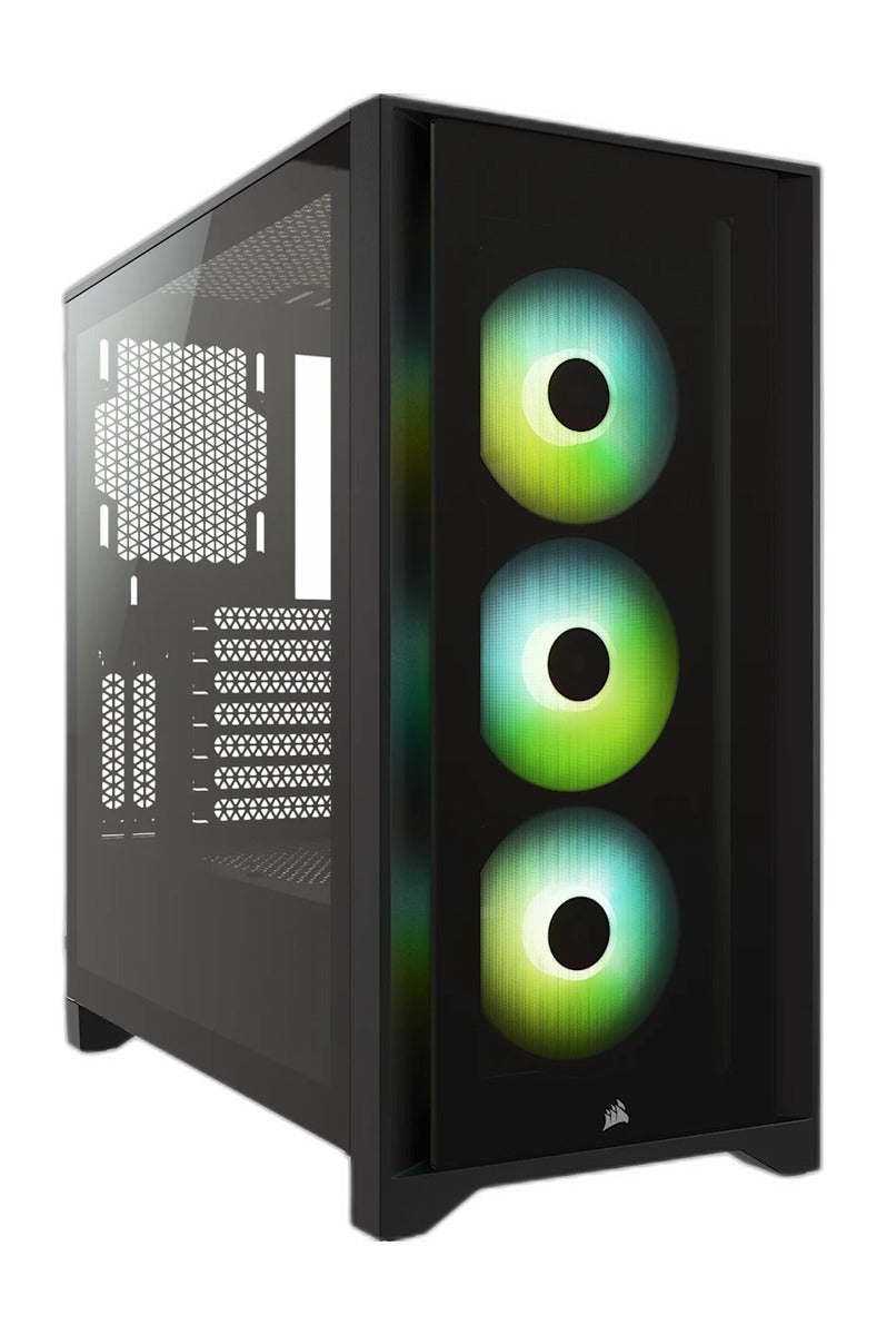 Corsair iCUE 4000X RGB Tempered Glass Mid-Tower ATX PC Case - Black – Model CC-9011204-WW – TechCure India