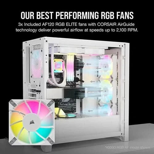 CORSAIR iCUE 5000D RGB AIRFLOW Mid Tower White Cabinet – TechCure India