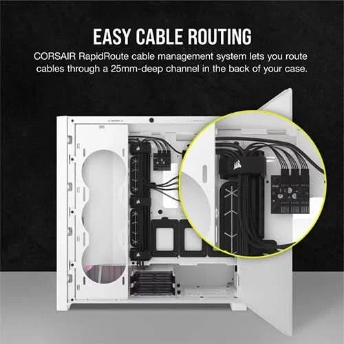 CORSAIR iCUE 5000D RGB AIRFLOW Mid Tower White Cabinet – TechCure India