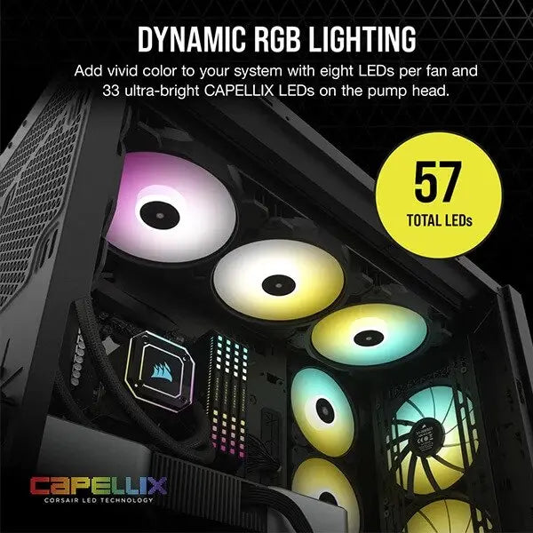 Corsair Icue H170I Elite Capellix Cpu Liquid Cooler (Black) (Cw-9060055-Ww) – TechCure India