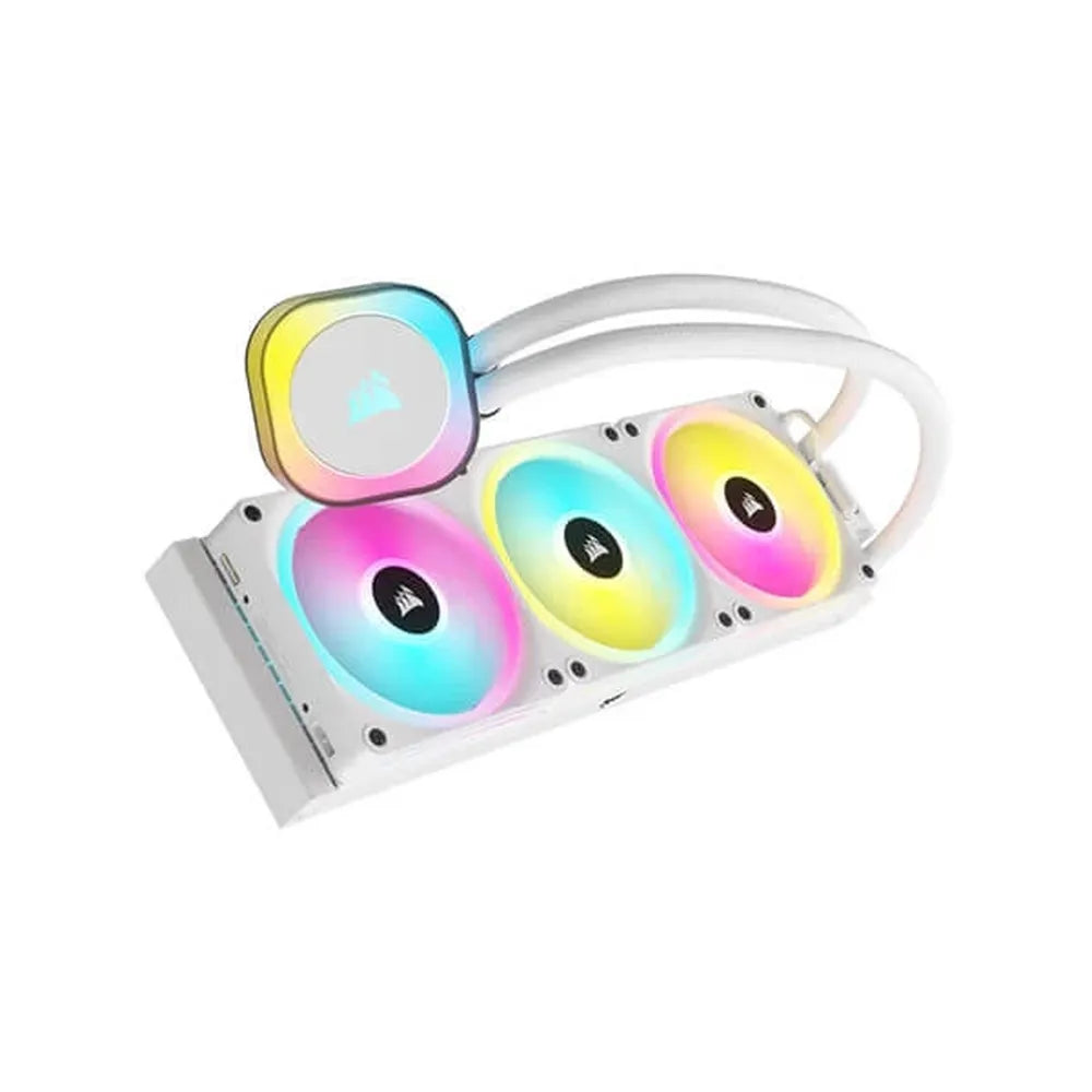 CORSAIR ICUE Link H150i 360mm RGB CPU Liquid Cooler (White) – Model CW-9061006-WW – TechCure India