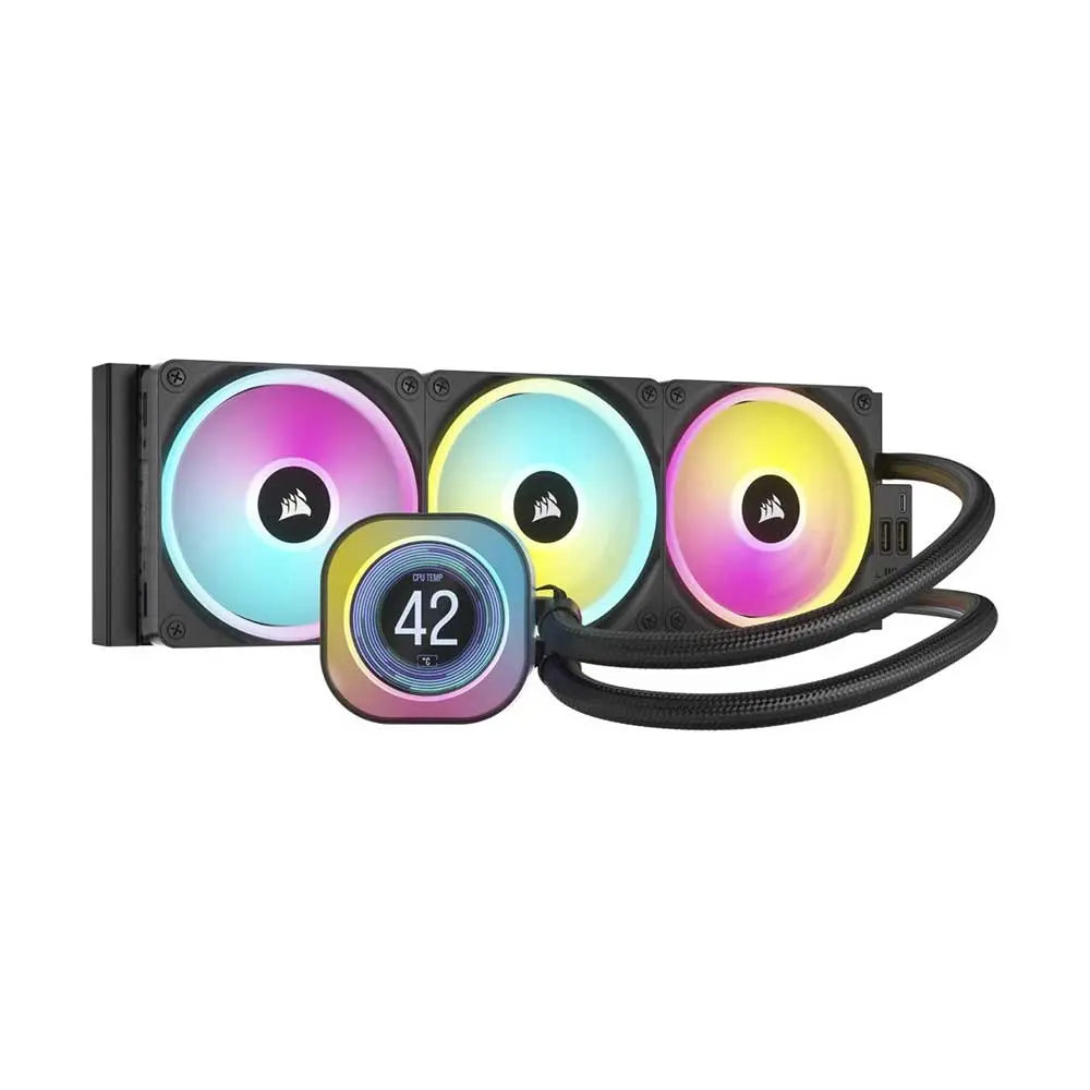 Corsair iCUE LINK H150i LCD 360mm CPU Liquid Cooler Black (CW-9061008-WW) – TechCure India