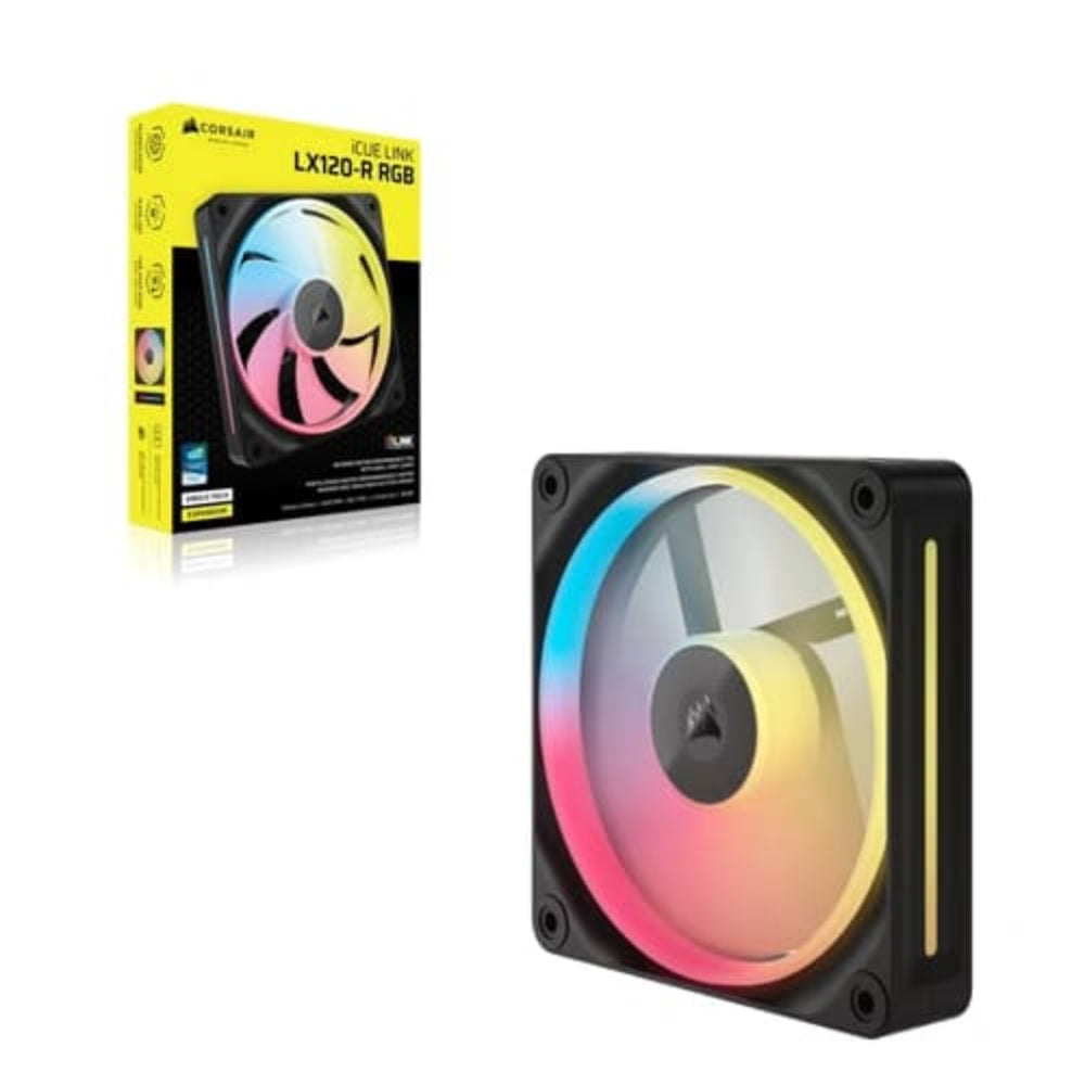 CORSAIR ICUE Link LX120-R 120mm RGB Expansion Cabinet Fans ( Black ) ( Single Pack ) – TechCure India