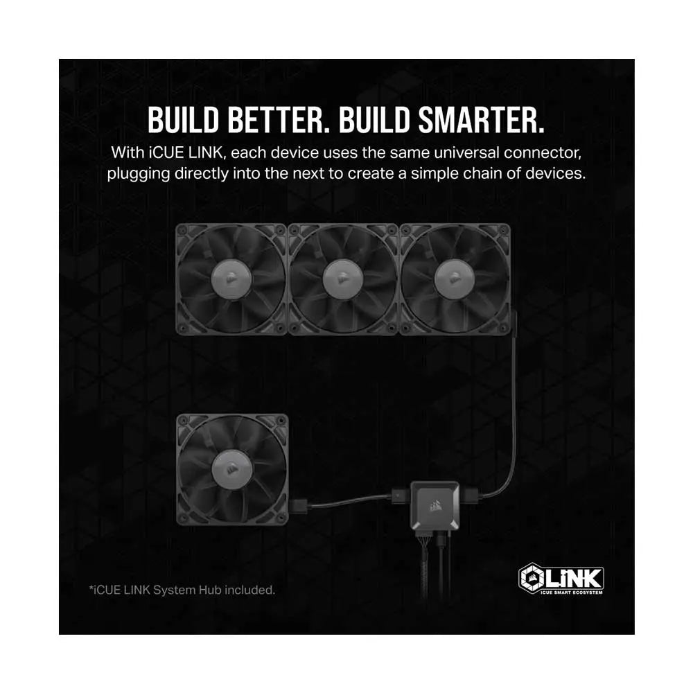 Corsair Icue Link Rx140 140mm Pwm Fan Twin Starter Kit (CO-9051012-WW) – TechCure India