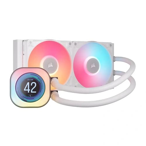 Corsair iCUE LINK Titan 240 RX LCD RGB White CPU Liquid Cooler – TechCure India