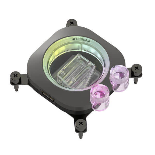 CORSAIR iCUE XC7 RGB ELITE CPU Water Block (1700/AM5) – Stealth Gray – Model CX-9010021-WW – TechCure India