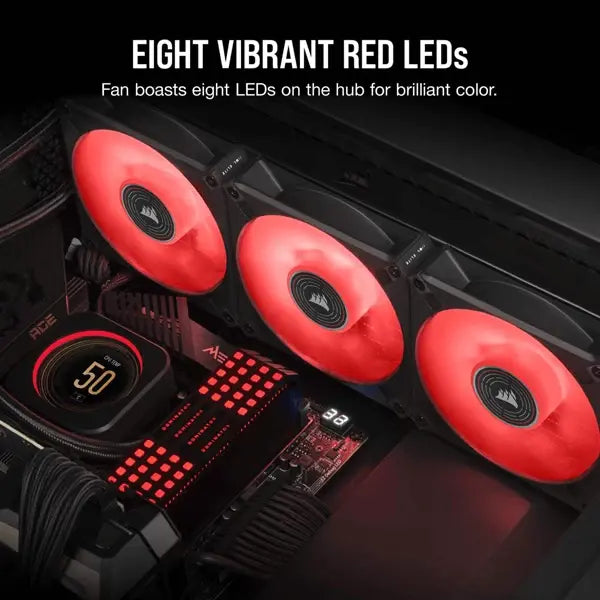 Corsair ML120 Elite 120mm Red Led Cabinet Fan (Single Pack) (CO-9050120-WW) – TechCure India