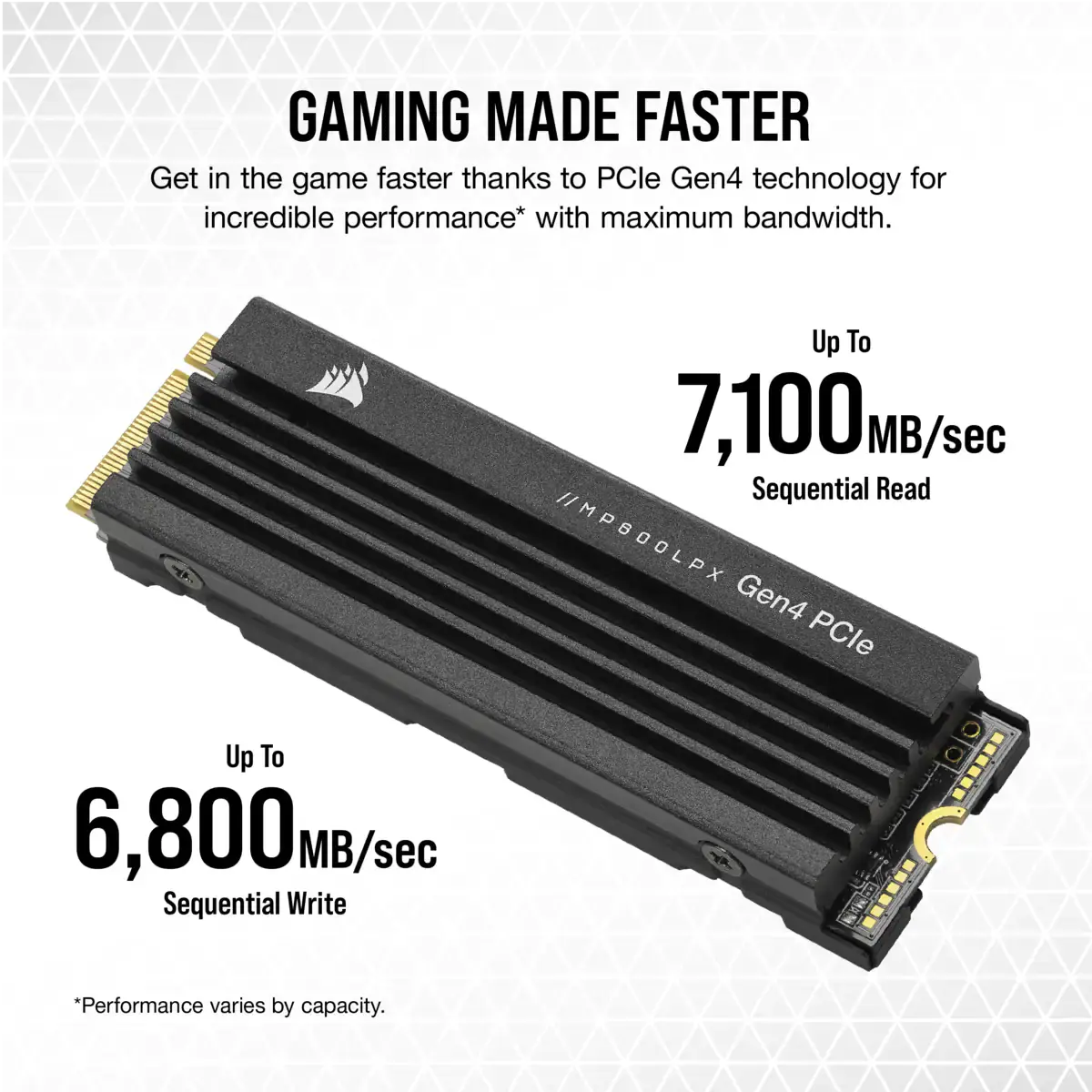 Corsair Mp600 Pro Lpx 4Tb Pcie Gen4 Nvme M.2 Internal Ssd (CSSD-F4000GBMP600PLP) – TechCure India