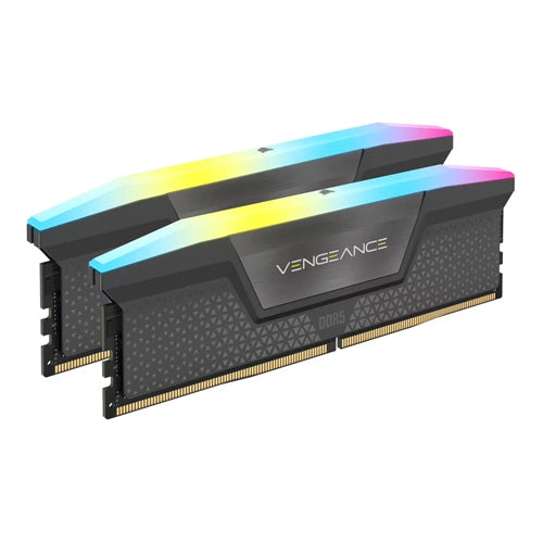Corsair Vengeance RGB Grey 64GB (32GBx2) 6000MHz CL40 DDR5 RAM (CMH64GX5M2D6000Z40) – TechCure India