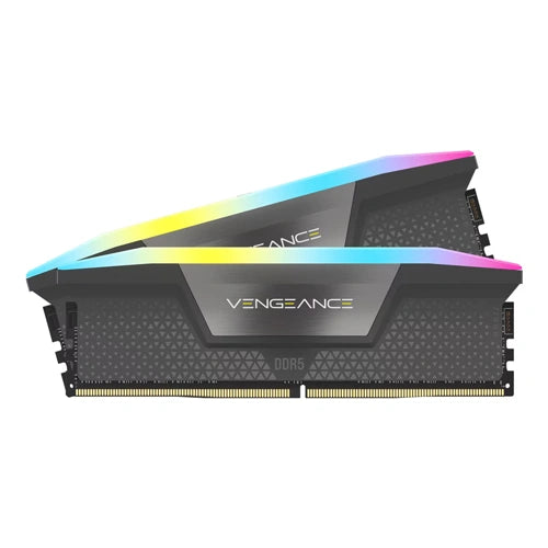 Corsair Vengeance RGB Grey 64GB (32GBx2) 6000MHz CL40 DDR5 RAM (CMH64GX5M2D6000Z40) – TechCure India