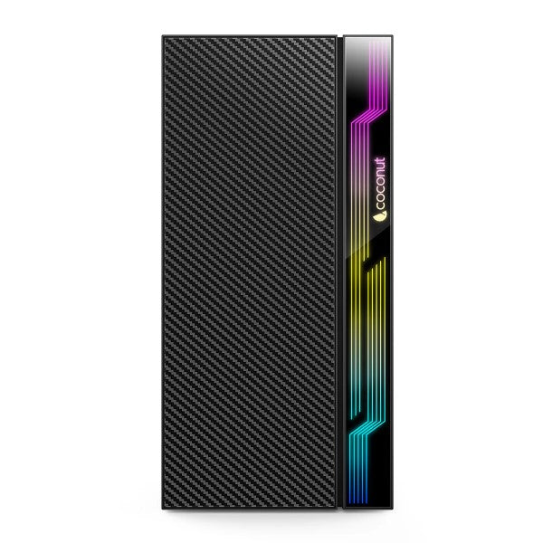 CoCoNut Cosmic mATX with SM45 Power Supply and RGB Strip - Black – TechCure India