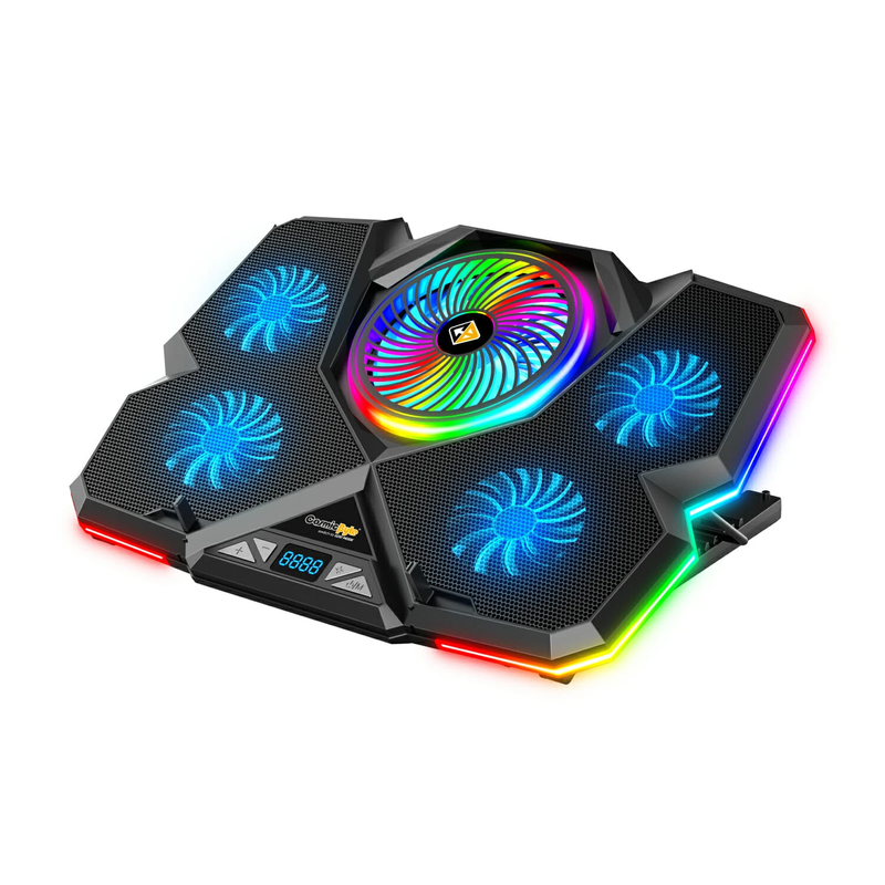 COSMIC BYTE CYCLONE RGB COOLING PAD BLACK/BLUE – TechCure India
