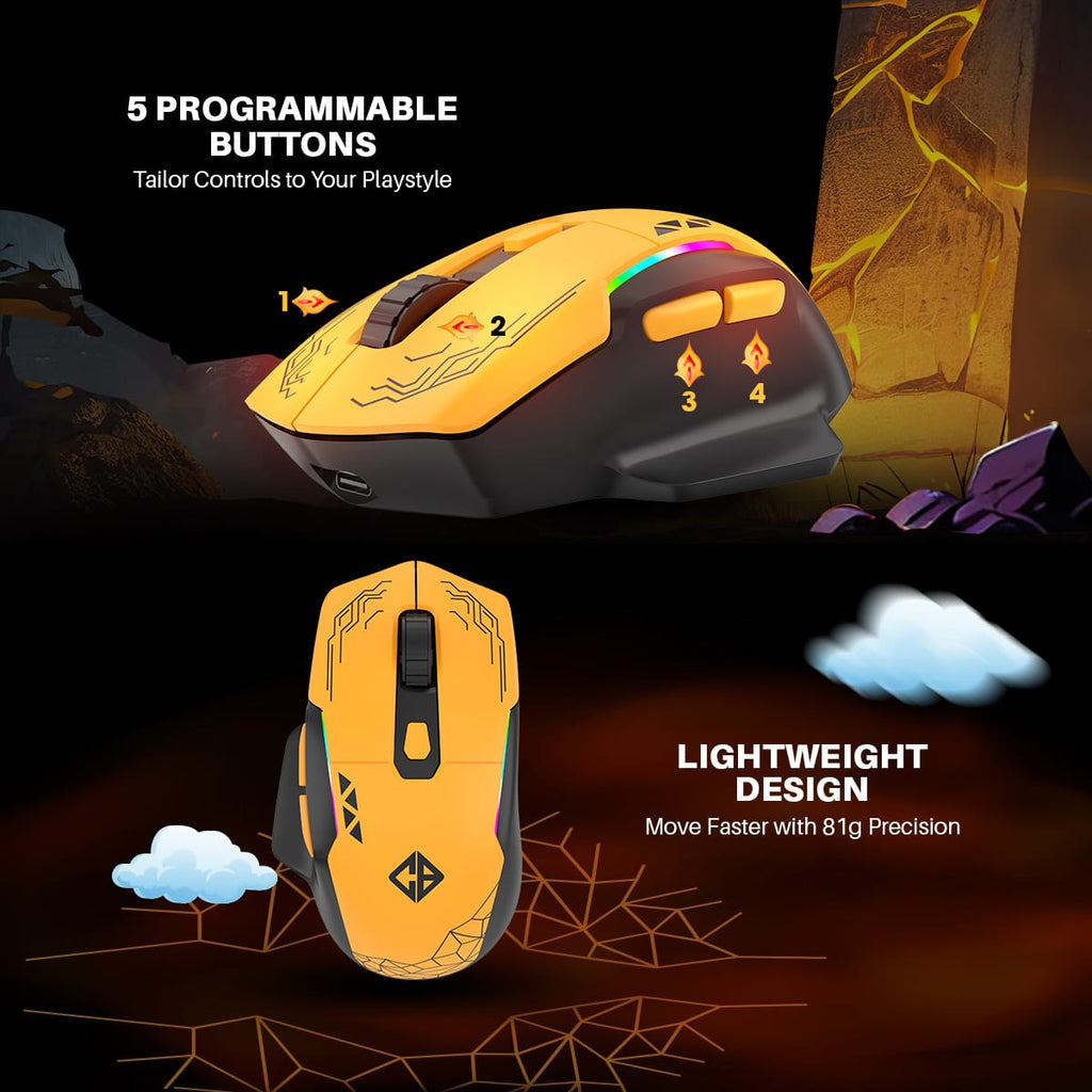 Cosmic Byte Helios Tri-Mode Mouse with Software Support, 1000Hz Polling Rate Black – photo 3 – TechCure India