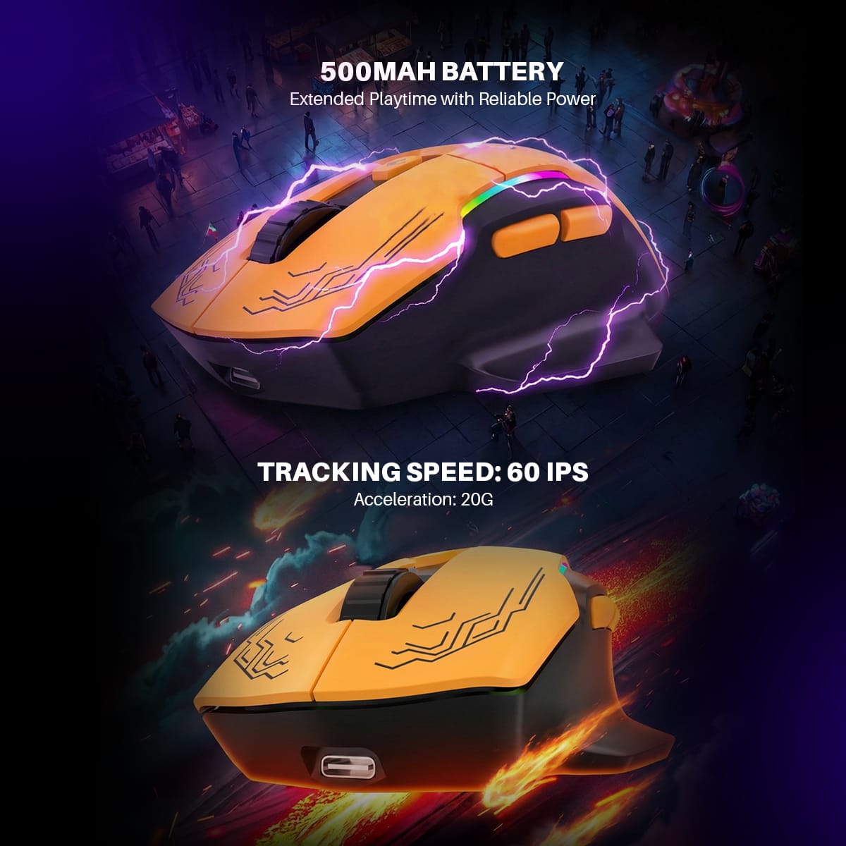 Cosmic Byte Helios Tri-Mode Mouse with Software Support, 1000Hz Polling Rate Black – photo 5 – TechCure India