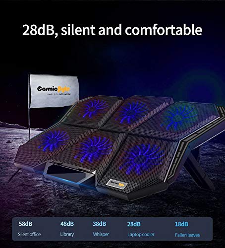 COSMIC BYTE METEOROID RGB COOLING PAD BLACK/BLUE – TechCure India