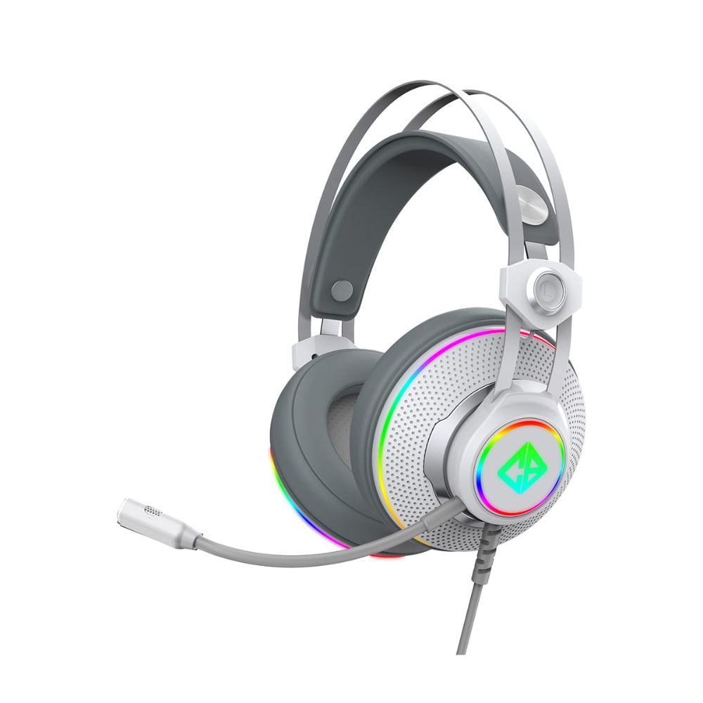 COSMIC BYTE Proteus X Wired USB Gaming Headphones ( PC / Mac / PS4 / PS5 / Xbox / Nintendo / Mobile ) ( White ) ( TCBP03586 ) – TechCure India