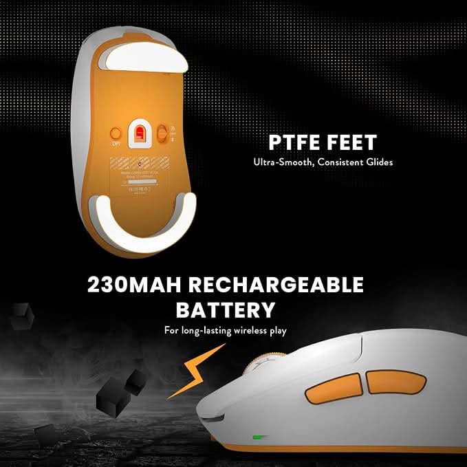 Cosmic Byte Velox 39g Ultra-Light Tri-Mode Gaming Mouse White – TechCure India