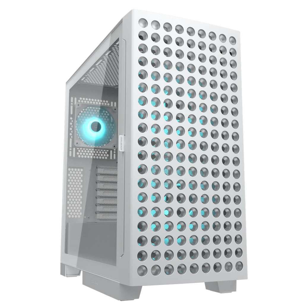 Cougar AIRFACE ECO RGB White Mid Tower Cabinet (CGR-5YA2W-RGB) – TechCure India