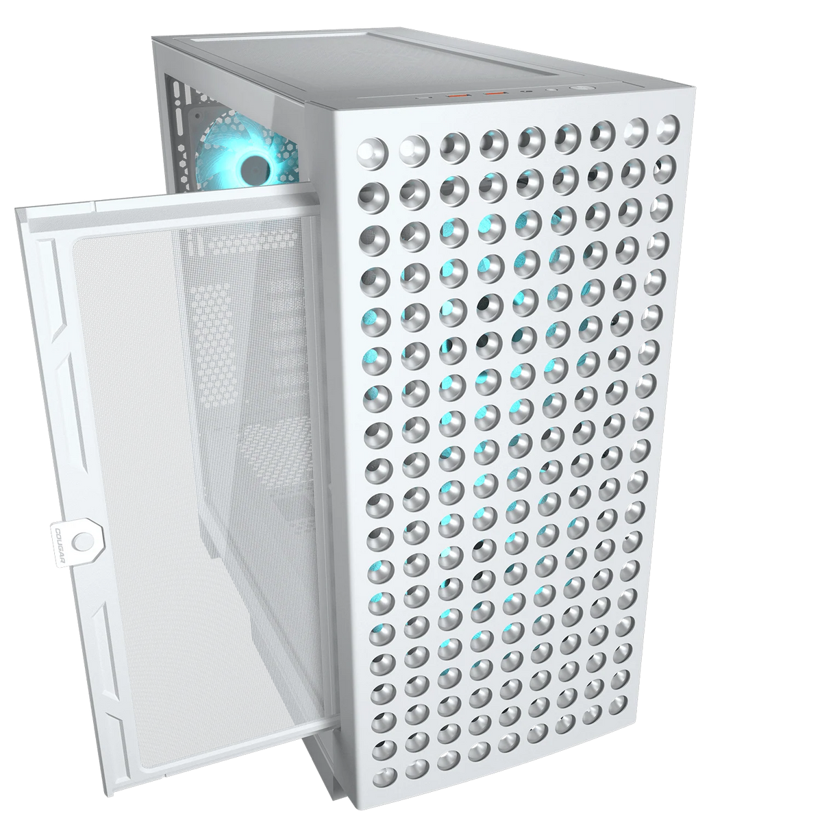 Cougar AIRFACE ECO RGB White Mid Tower Cabinet (CGR-5YA2W-RGB) – TechCure India