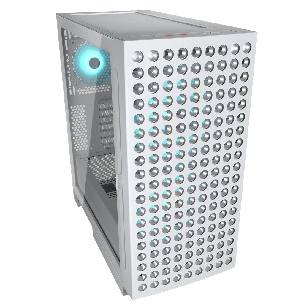 Cougar AIRFACE ECO RGB White Mid Tower Cabinet (CGR-5YA2W-RGB) – TechCure India