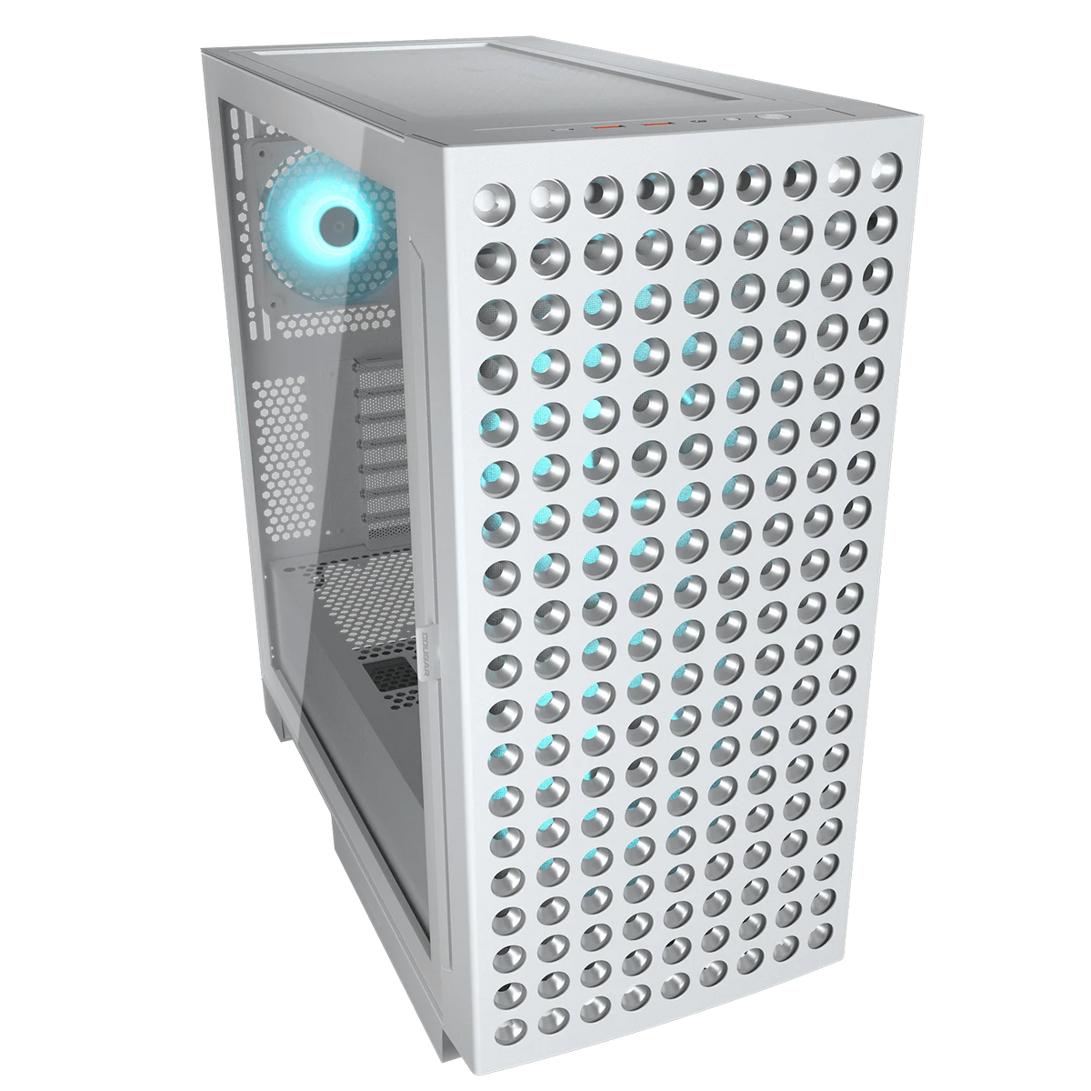 Cougar AIRFACE ECO RGB White Mid Tower Cabinet (CGR-5YA2W-RGB) – TechCure India