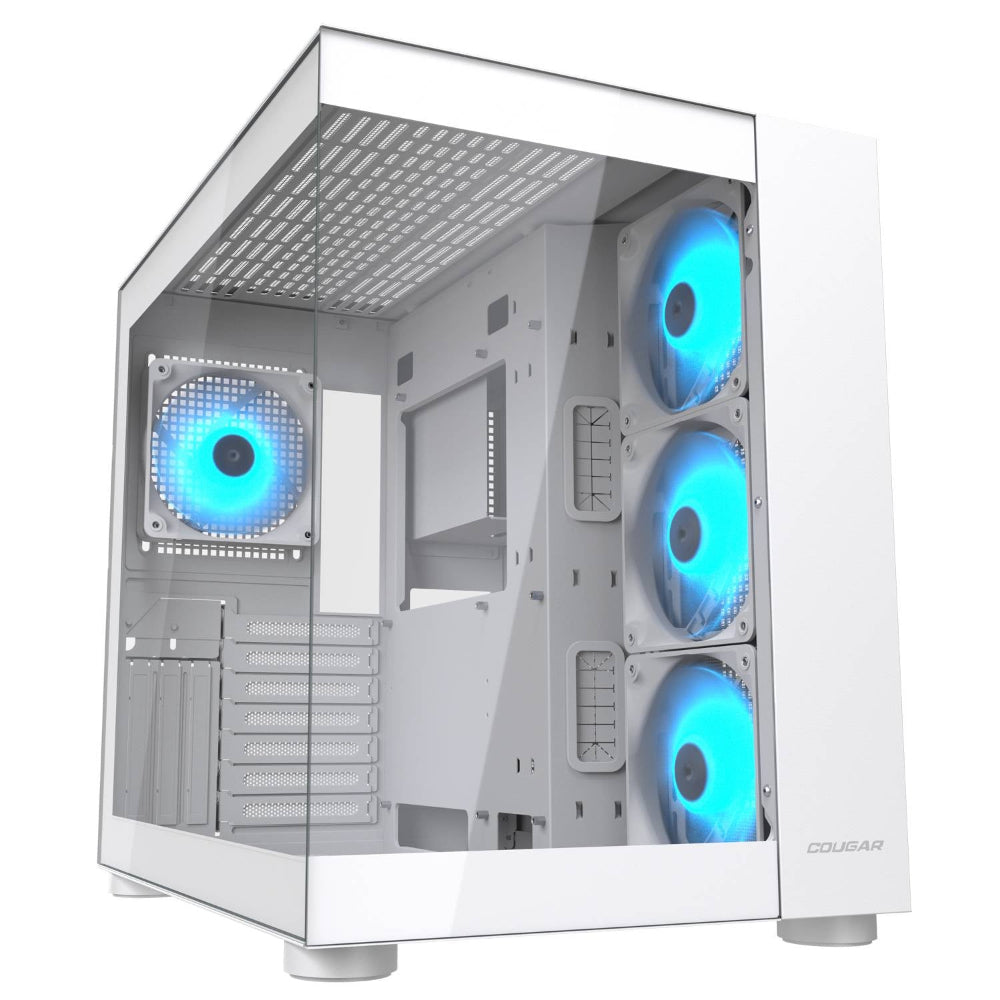 COUGAR FV150 ARGB ATX Mid Tower Cabinet ( White ) – TechCure India