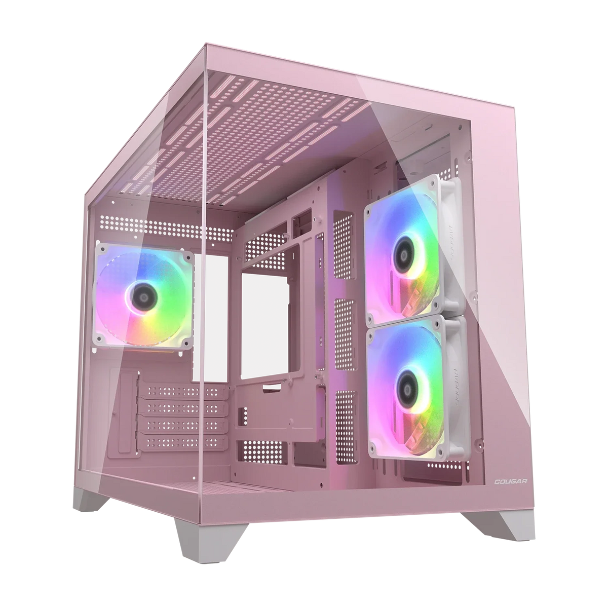 Cougar FV150 mini RGB Pink Mini Tower Cabinet (CGR-2QA6P-RGB) – TechCure India