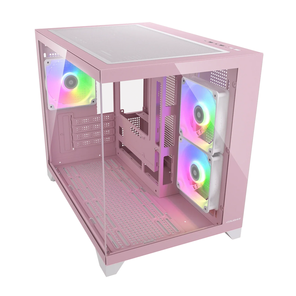 Cougar FV150 mini RGB Pink Mini Tower Cabinet (CGR-2QA6P-RGB) – TechCure India