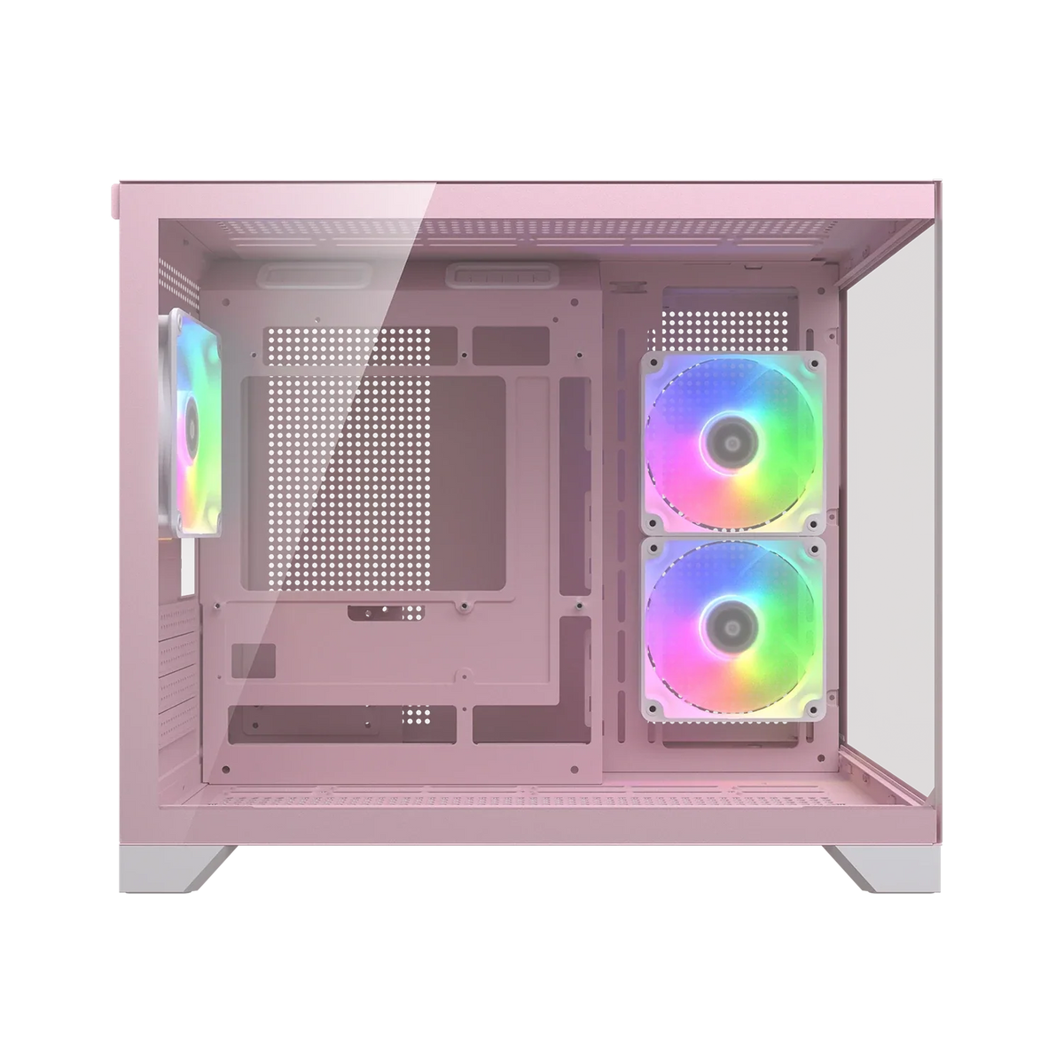 Cougar FV150 mini RGB Pink Mini Tower Cabinet (CGR-2QA6P-RGB) – TechCure India