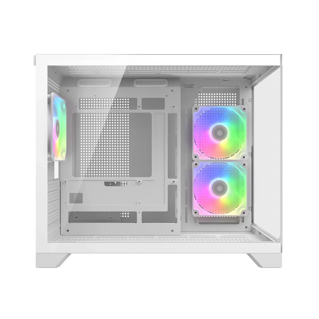Cougar FV150 mini RGB White Mini Tower Cabinet (CGR-2QA6W-RGB) – TechCure India