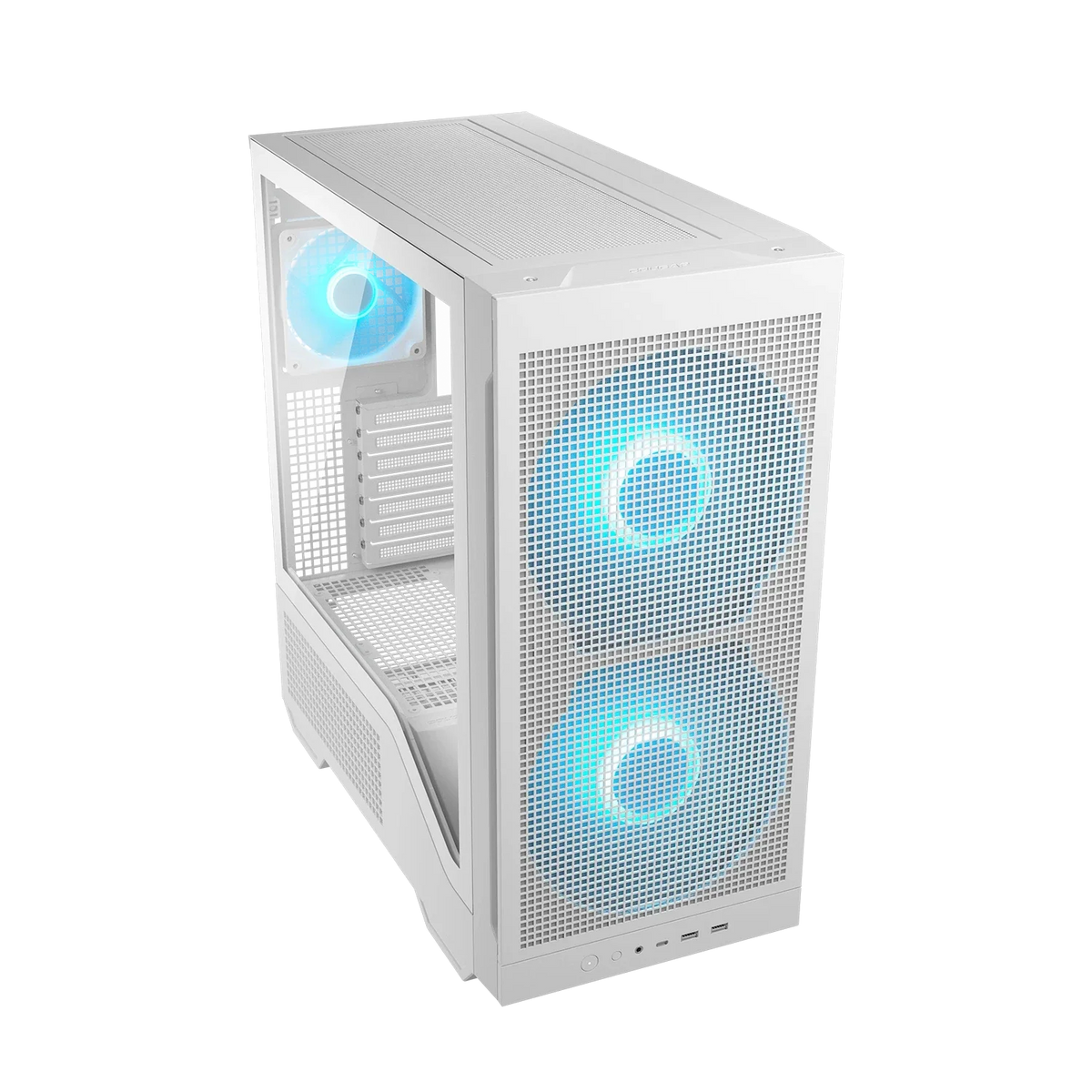 COUGAR MX600 MAX RGB Mid Tower Gaming Cabinet, White – TechCure India