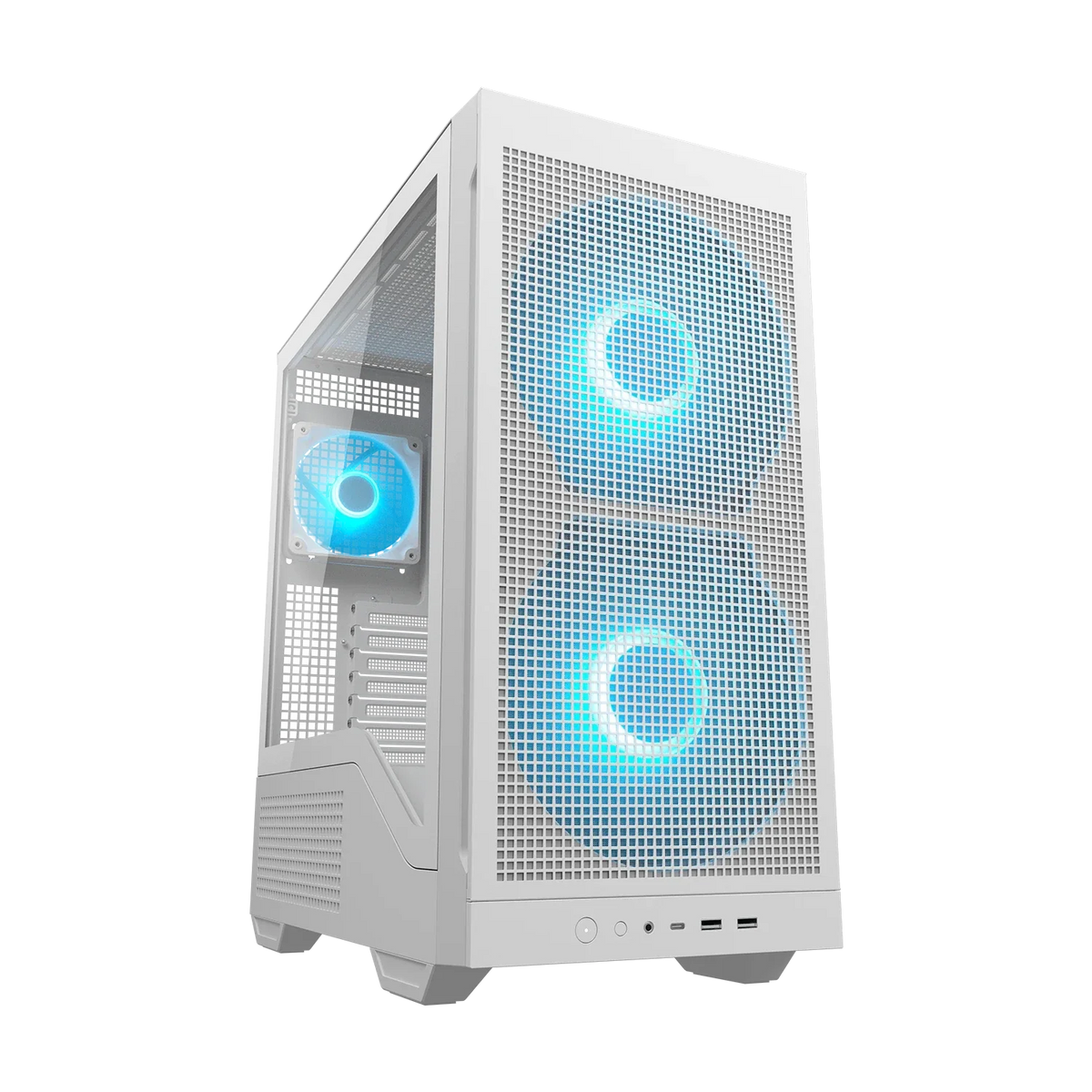 COUGAR MX600 MAX RGB Mid Tower Gaming Cabinet, White – TechCure India